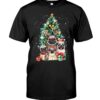 Cute Pug Dogs Merry Christmas T Shirt 1.jpg